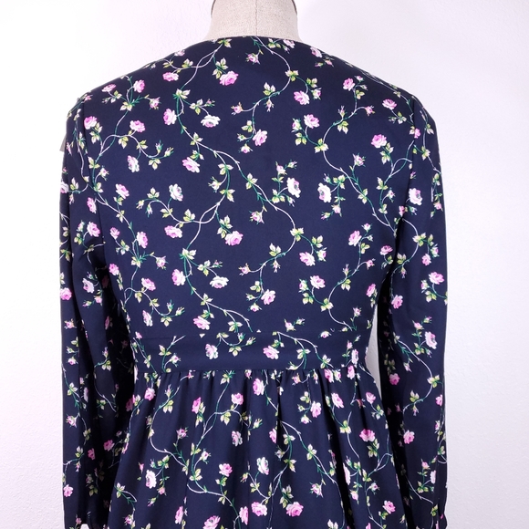 Juicy Couture Navy Blue Floral Dress - Picture 3 of 9